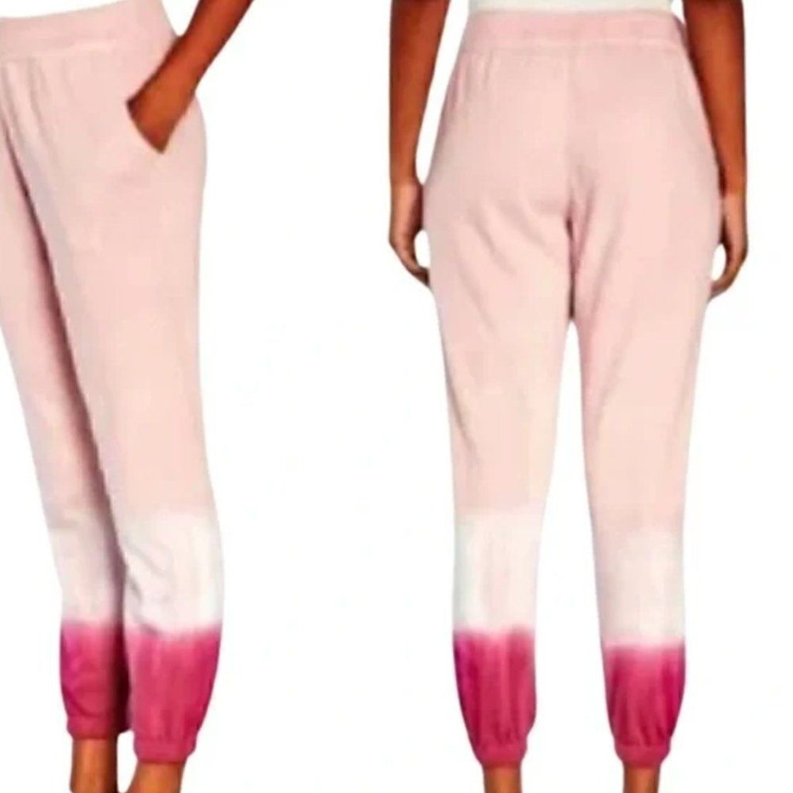 Wildfox Olivia Tie Dye Joggers Pink White Sweatpants Relaxed Fit Womens Xxl — image 7 of 7